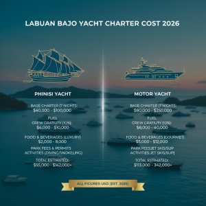 Labuan Bajo Yacht Charter Cost 2026: Honest Line-by-Line Breakdown